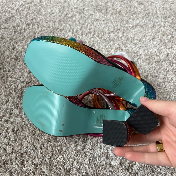 Betsey Johnson Women's Maeve Rainbow Platform Sandal Size 9.5 - Picture 8 of 10